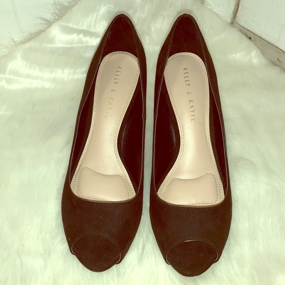 Brand new black velvet pumps w/ 3” heel